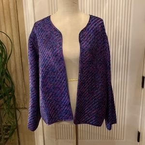 Chico's Silk Purple Jacket